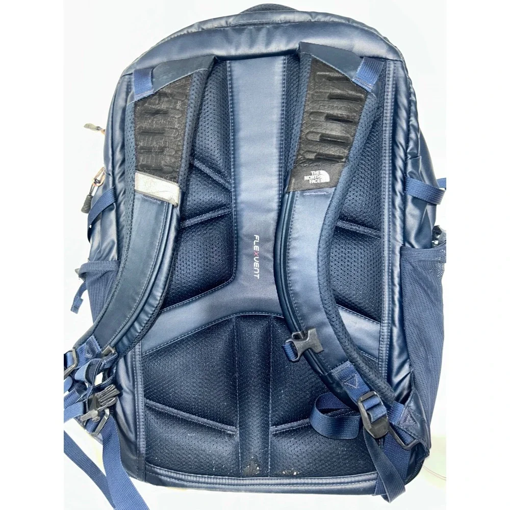 The North‎ Face Recon Backpack Navy Blue Rose Gold FlexVent Laptop Bag NF0A3KV1